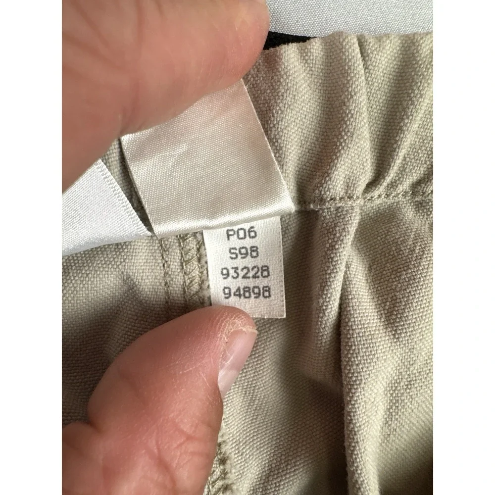 Vintage 90s The North Face Canvas Hiking Pants Beige Elastic Waist Men's XL